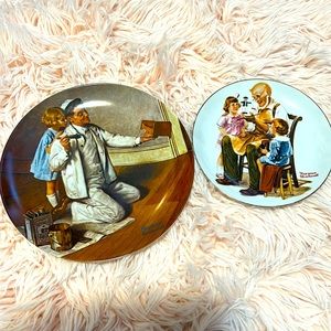 Vintage toy painter plates Norman Rockwell